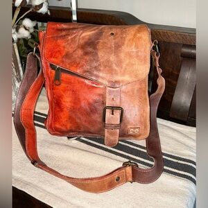 Bed Stu Venice Beach Desert Sunset TD Crossbody Leather Bag Retail $250